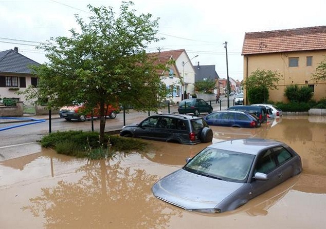 Coulée eau boueuse en Alsace